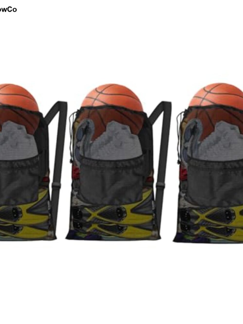 BROTOU Mesh Drawstring Backpack Gym Bag with Pocket for Men Women